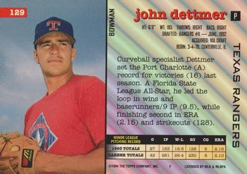 John Dettmer  baseball card collectible - Main Image 2