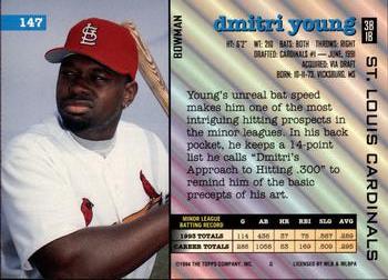Dmitri Young  baseball card collectible - Main Image 2