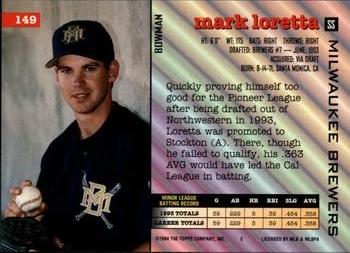 Mark Loretta  baseball card collectible - Main Image 2