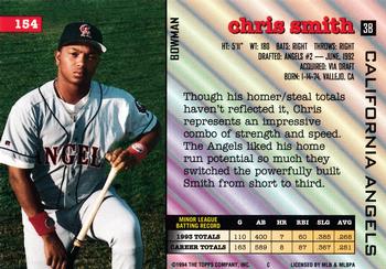 Chris Smith  baseball card collectible - Main Image 2