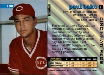Paul Bako  baseball card collectible - Main Image 2