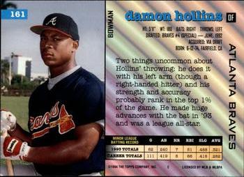 Damon Hollins  baseball card collectible - Main Image 2