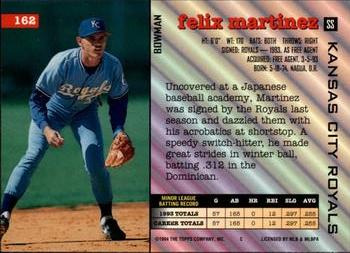 Felix Martinez  baseball card collectible - Main Image 2