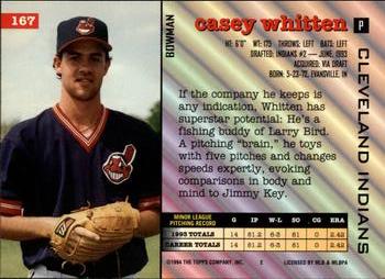 Casey Whitten  baseball card collectible - Main Image 2