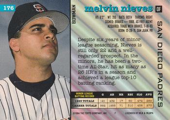Melvin Nieves  baseball card collectible - Main Image 2