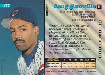 Doug Glanville  baseball card collectible - Main Image 2
