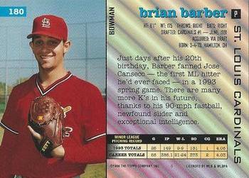 Brian Barber  baseball card collectible - Main Image 2