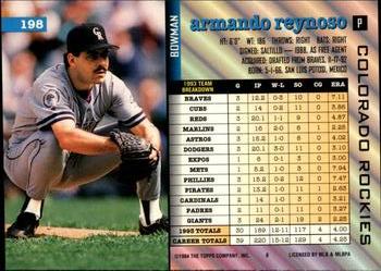 Armando Reynoso  baseball card collectible - Main Image 2