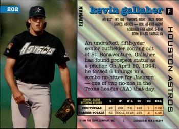Kevin Gallaher  baseball card collectible - Main Image 2