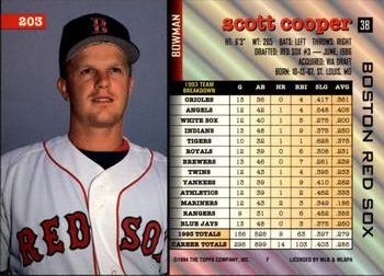 Scott Cooper  baseball card collectible - Main Image 2