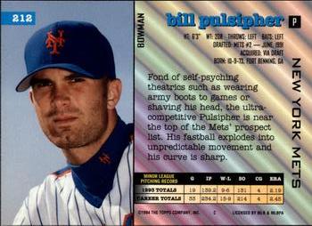 Bill Pulsipher  baseball card collectible - Main Image 2