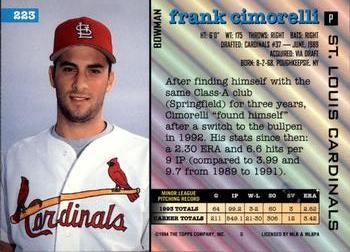 Frank Cimorelli  baseball card collectible - Main Image 2