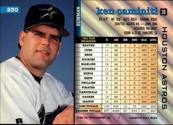 Ken Caminiti  baseball card collectible - Main Image 2