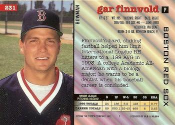 Gar Finnvold  baseball card collectible - Main Image 2