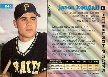 Jason Kendall  baseball card collectible - Main Image 2