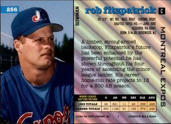 Rob Fitzpatrick  baseball card collectible - Main Image 2