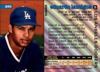 Eduardo Lantigua  baseball card collectible - Main Image 2
