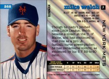 Mike Welch  baseball card collectible - Main Image 2