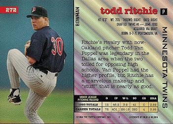 Todd Ritchie  baseball card collectible - Main Image 2