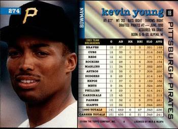 Kevin Young  baseball card collectible - Main Image 2