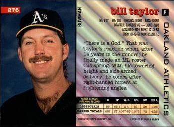 Bill Taylor  baseball card collectible - Main Image 2