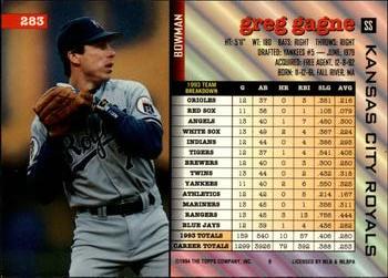 Greg Gagne  baseball card collectible - Main Image 2