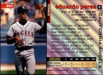Eduardo Perez  baseball card collectible - Main Image 2