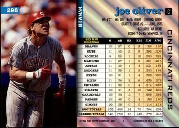 Joe Oliver  baseball card collectible - Main Image 2