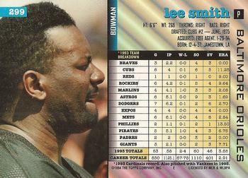 Lee Smith  baseball card collectible - Main Image 2