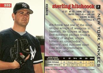 Sterling Hitchcock  baseball card collectible - Main Image 2