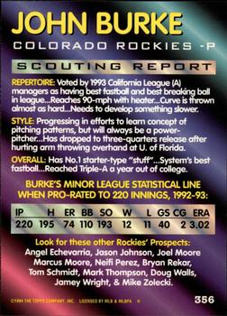 John Burke  baseball card collectible - Main Image 2