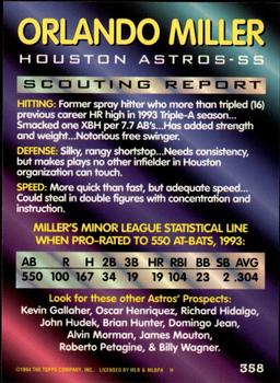 Orlando Miller  baseball card collectible - Main Image 2