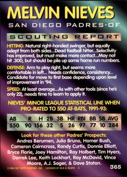 Melvin Nieves  baseball card collectible - Main Image 2