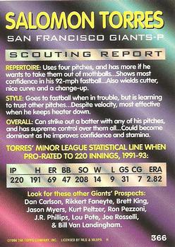 Salomon Torres  baseball card collectible - Main Image 2