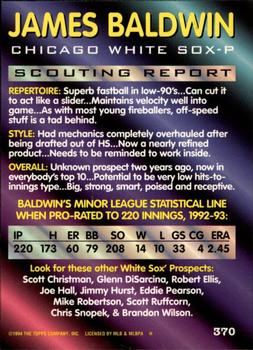 James Baldwin  baseball card collectible - Main Image 2