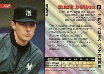 Mark Hutton  baseball card collectible - Main Image 2