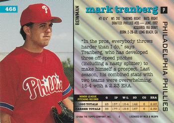 Mark Tranberg  baseball card collectible - Main Image 2