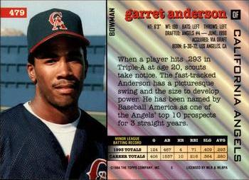 Garret Anderson  baseball card collectible - Main Image 2