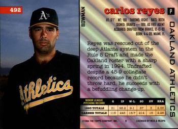 Carlos Reyes  baseball card collectible - Main Image 2