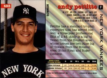 Andy Pettitte  baseball card collectible - Main Image 2
