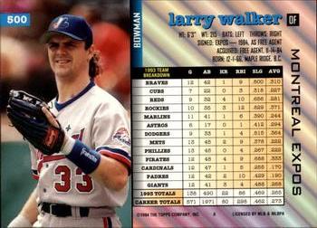 Larry Walker  baseball card collectible - Main Image 2
