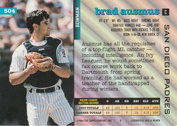Brad Ausmus  baseball card collectible - Main Image 2