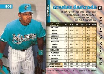 Orestes Destrade  baseball card collectible - Main Image 2