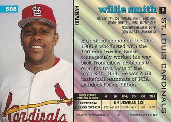 Willie Smith  baseball card collectible - Main Image 2