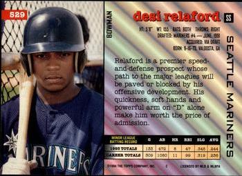 Desi Relaford  baseball card collectible - Main Image 2