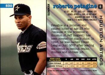 Roberto Petagine  baseball card collectible - Main Image 2