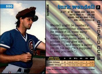 Turk Wendell  baseball card collectible - Main Image 2