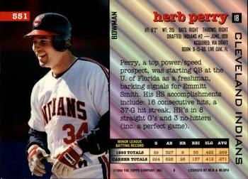 Herb Perry  baseball card collectible - Main Image 2