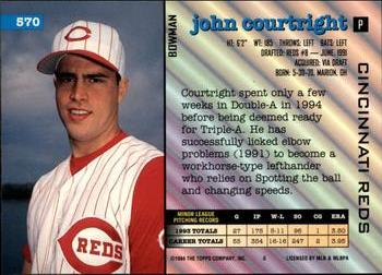 John Courtright  baseball card collectible - Main Image 2