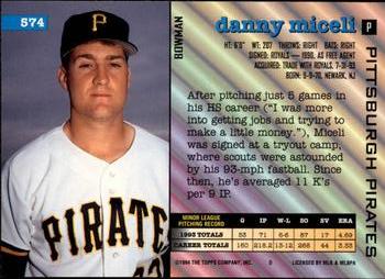 Danny Miceli  baseball card collectible - Main Image 2